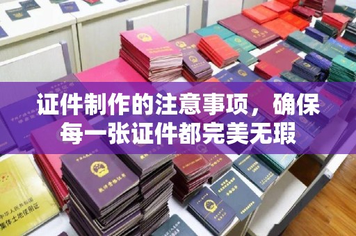 龙岩证件制作的注意事项，确保每一张证件都完美无瑕