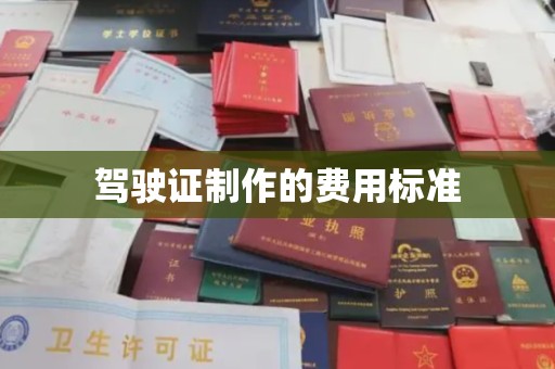 龙岩驾驶证制作的费用标准
