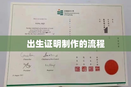 龙岩出生证明制作的流程